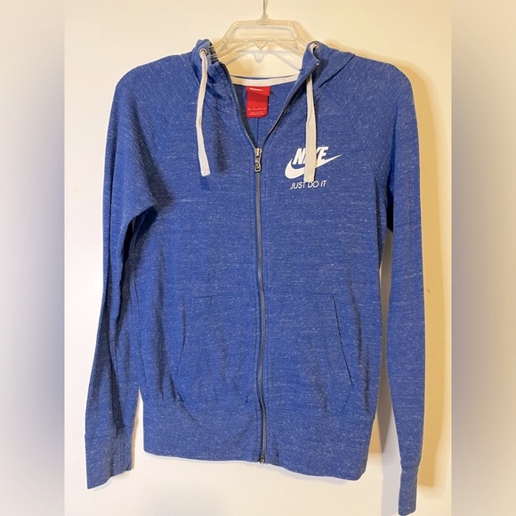 Nike Tops - Nike Zip Hoodie Jacket - Blue Heather XS